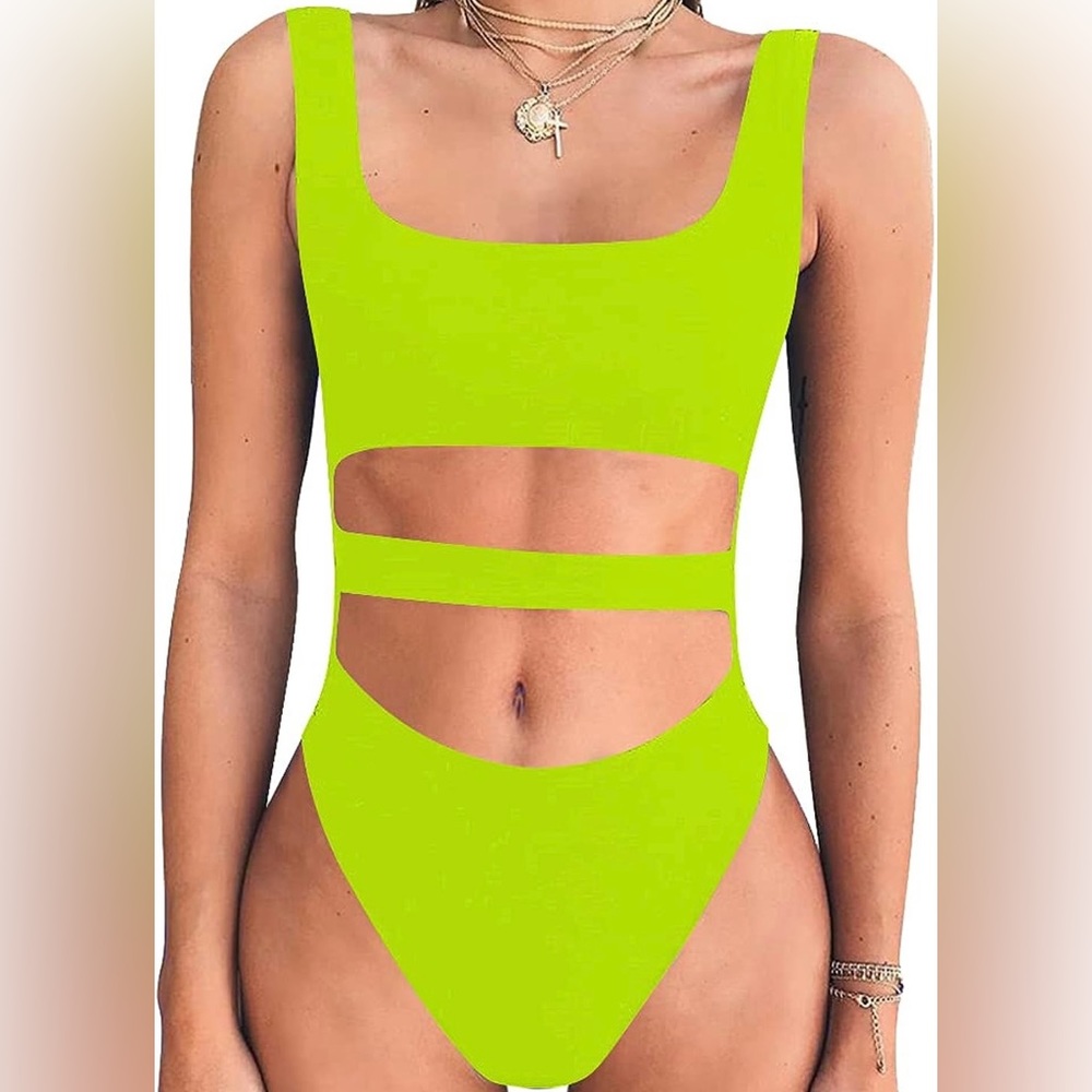 BEAGIMEG Women's Tank Top Cut Out Sleeveless Bodice Bodysuit